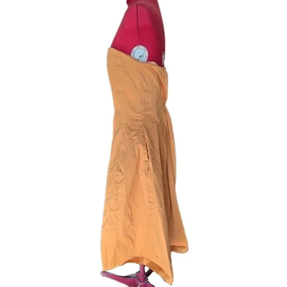 Eva Mendes by NY&Company, Size 12, Orange Strapless Dress - Picture 4 of 10